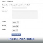 FrontEnd - Post A Feed Back