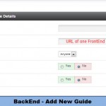 BackEnd - Add New Guide