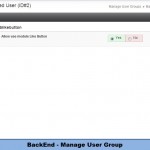 BackEnd - Manage User Group