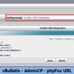 vBulletin - AdminCP - phpFox URL